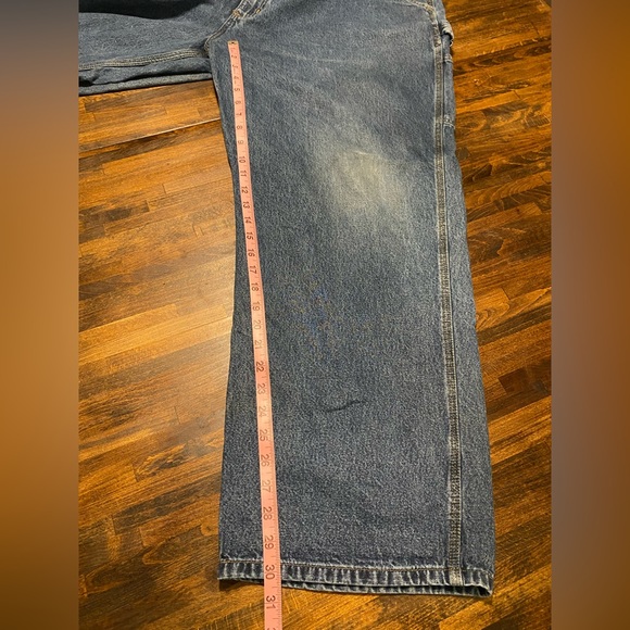 Carhartt Jeans Men's Size 46x30 Style B13-DPS Original Dungaree Fit Denim Blue - Picture 7 of 9